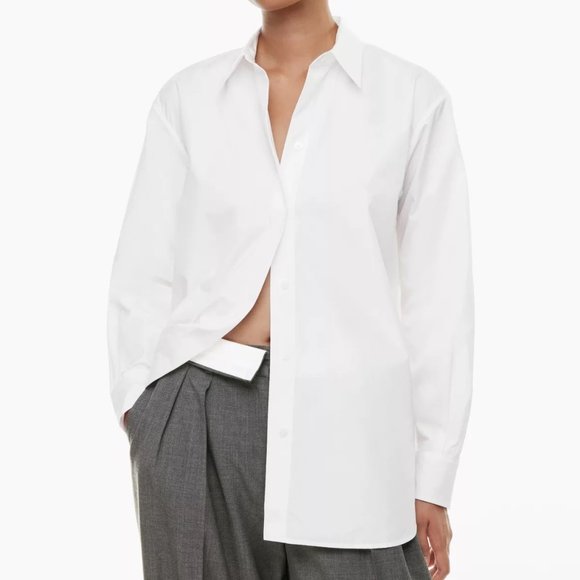 New Essential Oversized Poplin Shirt S Babaton NWT - Picture 1 of 4